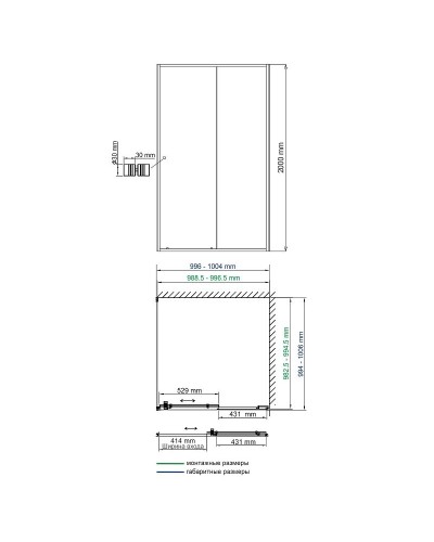 Душевой уголок WasserKRAFT Rhin 100x100 44S19 профиль Белый стекло прозрачное