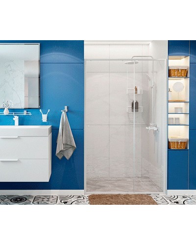 Душевой уголок WasserKRAFT Rhin 100x100 44S19 профиль Белый стекло прозрачное