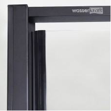 Душевой уголок WasserKRAFT Elbe 90x100 74P18 профиль Черный матовый стекло прозрачное