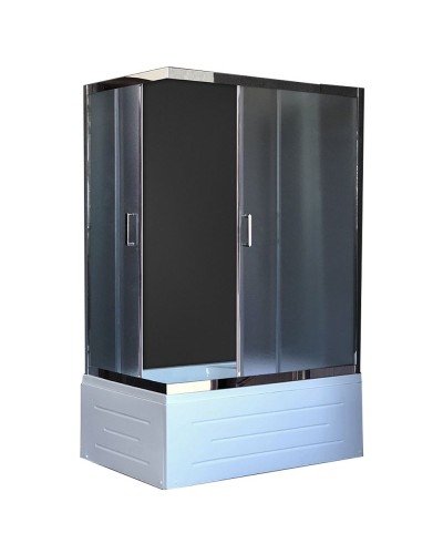 Душевой уголок Royal Bath BP 100х80 RB8100BP-C-CH-R с поддоном профиль Хром стекло матовое