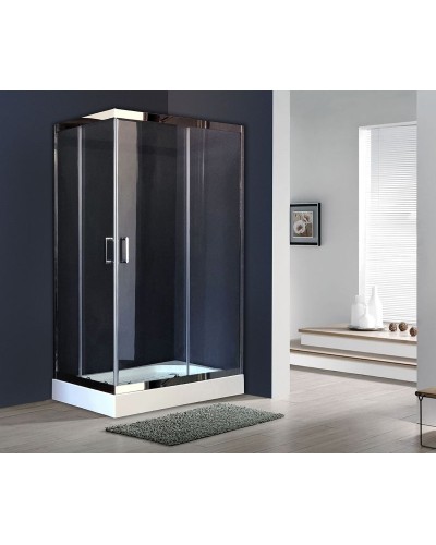 Душевой уголок Royal Bath HP 120х80 RB8120HP-T-CH-R с поддоном профиль Хром стекло прозрачное