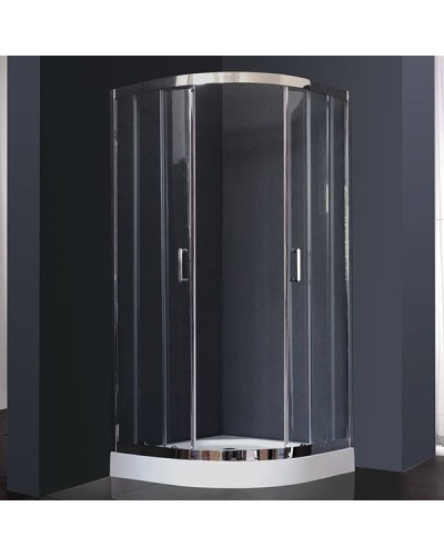 Душевой уголок Royal Bath НК 100х100 RB100HK-T-CH с поддоном профиль Хром стекло прозрачное