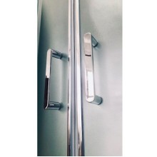 Душевой уголок Royal Bath ВК 100х100 RB100BK-C-CH с поддоном профиль Хром стекло матовое