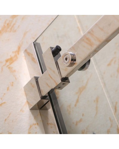 Душевой уголок Royal Bath RB8012B-L 120х80 без поддона профиль Хром стекло прозрачное