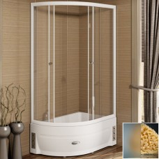 Душевой уголок Radomir 120x80 R 1-03-1-2-0-0091 с поддоном профиль Белый стекло матовое