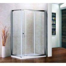 Душевой уголок Cezares Pratico 100x80 см прозрачное стекло PRATICO-AH-1-100/80-C-Cr