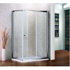 Душевой уголок Cezares Pratico 100x80 см прозрачное стекло PRATICO-AH-1-100/80-C-Cr