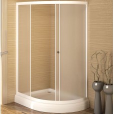 Душевой уголок Radomir 120x90 L 1-03-1-1-0-0101 с поддоном профиль Белый стекло матовое