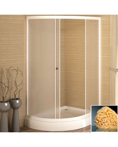 Душевой уголок Radomir 120x90 R 1-03-1-2-0-0100 с поддоном профиль Белый стекло прозрачное