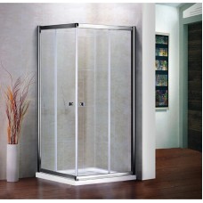 Душевой уголок Cezares Pratico 90x90 см текстурное стекло PRATICO-A-2-90-P-Cr