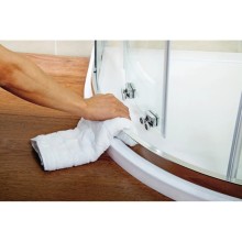 Душевой уголок Cezares Pratico 100x80 см прозрачное стекло PRATICO-RH-2-100/80-C-Cr