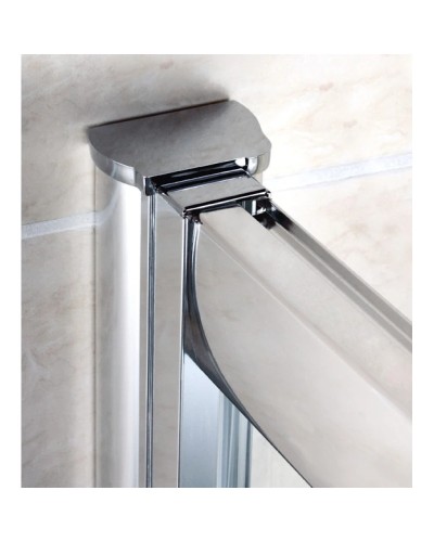 Душевой уголок Cezares Pratico 120x80 см текстурное стекло PRATICO-RH-2-120/80-P-Cr