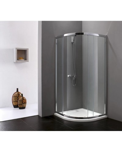 Душевой уголок Cezares Anima 90x90 см текстурное стекло ANIMA-W-R-1-90-P-Cr