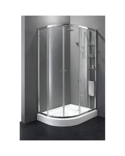 Душевой уголок Cezares Anima 120x90 см текстурное стекло ANIMA-W-RH-2-120/90-P-Cr-R