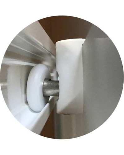 Душевой уголок Radomir Респект 100x100 1-03-1-0-0-1331 с поддоном профиль Белый стекло матовое