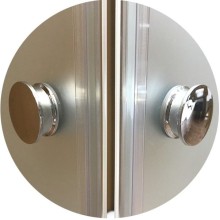 Душевой уголок Radomir Респект 100x100 1-03-1-0-0-1330 с поддоном профиль Белый стекло прозрачное