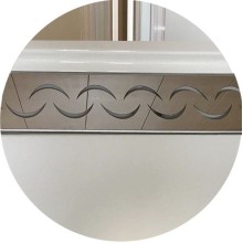 Душевой уголок Radomir Респект 100x100 1-03-1-0-0-1330 с поддоном профиль Белый стекло прозрачное