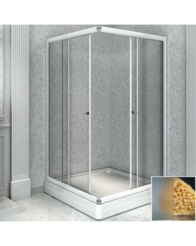 Душевой уголок Radomir 110x110 1-03-1-0-0-1201 профиль Белый стекло матовое