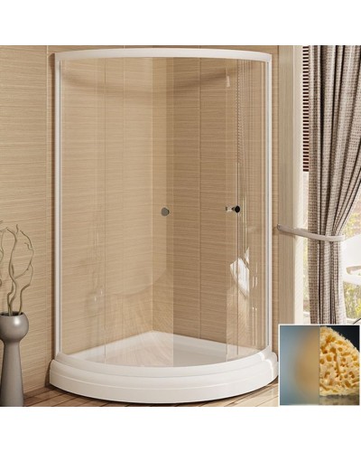 Душевой уголок Radomir 90x90 1-09-1-0-0-0011 профиль Белый стекло матовое