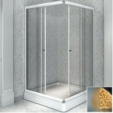 Душевой уголок Radomir 110x90 1-09-1-0-0-1221 профиль Белый стекло матовое