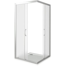Душевой уголок Good Door Neo CR-80-C-CH 80х80 профиль Хром стекло прозрачное