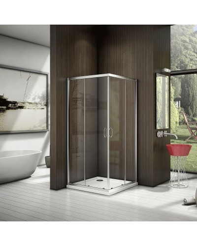 Душевой уголок Good Door Neo CR-80-C-CH 80х80 профиль Хром стекло прозрачное