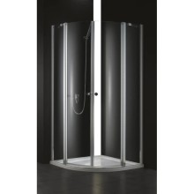 Душевой уголок Cezares Elena 90x90 см текстурное стекло ELENA-W-R-22-90-P-Cr