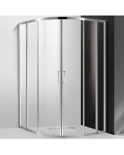 Душевой уголок Cezares Molveno R-22 120х120 MOLVENO-R-22-100+20-C-Cr-IV профиль Хром стекло прозрачное