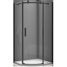 Душевой уголок Good Door Galaxy R-90-C-B 90x90 профиль Черный стекло прозрачное