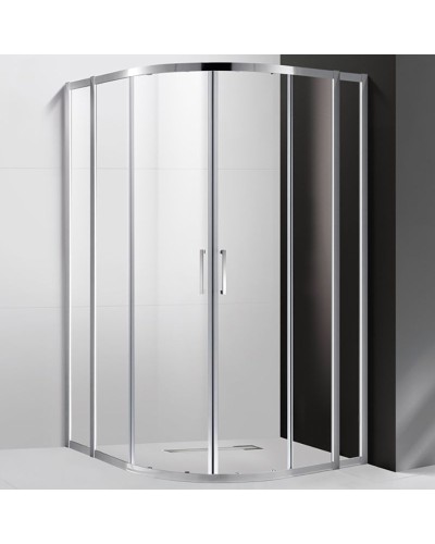 Душевой уголок Cezares Molveno R-22 110х110 MOLVENO-R-22-80+30-C-Cr-IV профиль Хром стекло прозрачное