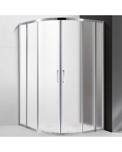 Душевой уголок Cezares Molveno R-22 110х110 MOLVENO-R-22-90+20-P-Cr профиль Хром стекло рифленое