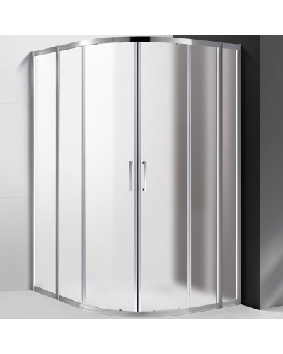 Душевой уголок Cezares Molveno R-22 120х120 MOLVENO-R-22-90+30-P-Cr профиль Хром стекло рифленое