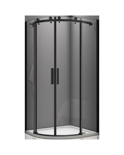 Душевой уголок Good Door Galaxy R-TD-90-C-B 90x90 профиль Черный стекло прозрачное