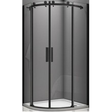 Душевой уголок Good Door Galaxy R-TD-100-C-B 100x100 профиль Черный стекло прозрачное