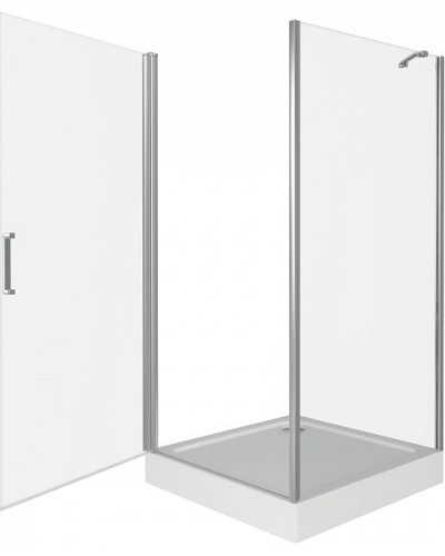 Душевой уголок Good Door Fantasy CR-80-С-CH 80x80 профиль Хром стекло прозрачное