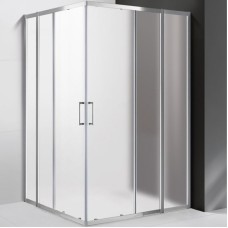 Душевой уголок Cezares Molveno AH-22 120х120 MOLVENO-A-22-90+30-P-Cr профиль Хром стекло рифленое