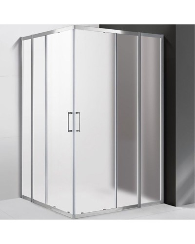 Душевой уголок Cezares Molveno AH-22 130х120 MOLVENO-AH-22-130/120-P-Cr профиль Хром стекло рифленое