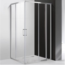 Душевой уголок Cezares Molveno AH-21 130х100 MOLVENO-AH-21-100+30-C-Cr-IV профиль Хром стекло прозрачное