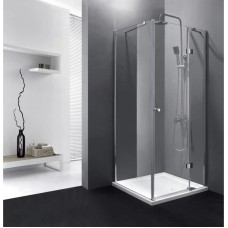 Душевой уголок Cezares Verona 90x90 см текстурное стекло VERONA-W-A-1-90-P-Cr-R