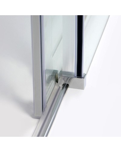 Душевой уголок WasserKRAFT Dinkel 140x80 58R35 профиль Хром стекло прозрачное