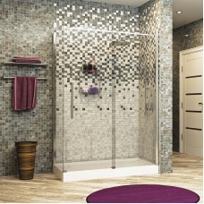 Душевой уголок WasserKRAFT Dinkel 130x100 58R34 профиль Хром стекло прозрачное