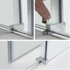 Душевой уголок WasserKRAFT Dinkel 130x80 58R32 профиль Хром стекло прозрачное