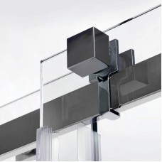 Душевой уголок WasserKRAFT Alme 140х100 15R37 профиль Хром стекло прозрачное