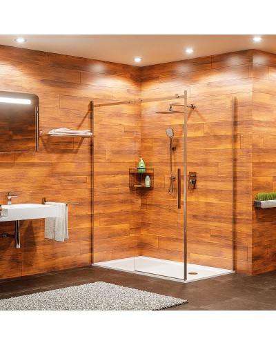 Душевой уголок WasserKRAFT Alme 130х90 15R33 профиль Хром стекло прозрачное