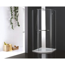 Душевой уголок Cezares Bergamo-Arco 90x90 см прозрачное стекло BERGAMO-W-R-1-90-ARCO-C-Cr-R