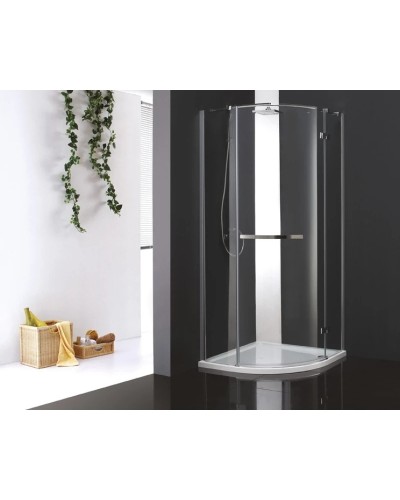 Душевой уголок Cezares Bergamo-Arco 90x90 см прозрачное стекло BERGAMO-W-R-1-90-ARCO-C-Cr-R
