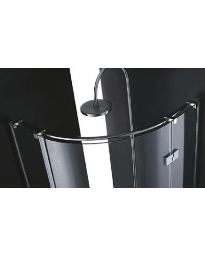 Душевой уголок Cezares Bergamo-Arco 90x90 см текстурное стекло BERGAMO-W-R-1-90-ARCO-P-Cr-R