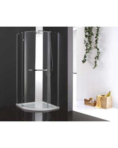 Душевой уголок Cezares Bergamo-Arco 100x100 см прозрачное стекло BERGAMO-W-R-1-100-ARCO-C-Cr-L