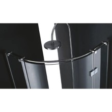 Душевой уголок Cezares Bergamo-Arco 100x100 см прозрачное стекло BERGAMO-W-R-1-100-ARCO-C-Cr-R