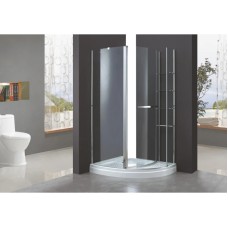 Душевой уголок Cezares Elena 120x90 см текстурное стекло ELENA-W-RH-1-120/90-P-Cr-L